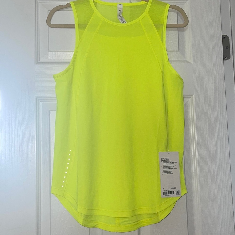 Lululemon athletica sculpt tank training running exercise women top brand new